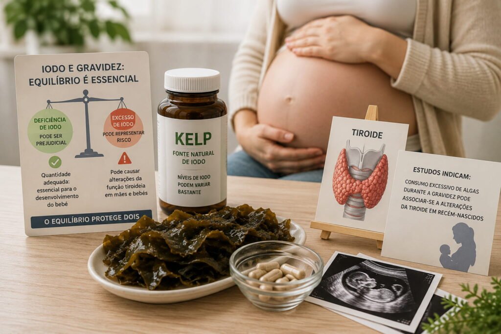 Algas Castanhas e Tiroide: O Risco Oculto do Iodo Relação entre algas castanhas e tiroide durante a gravidez com destaque para o equilíbrio do iodo e saúde materna e fetal